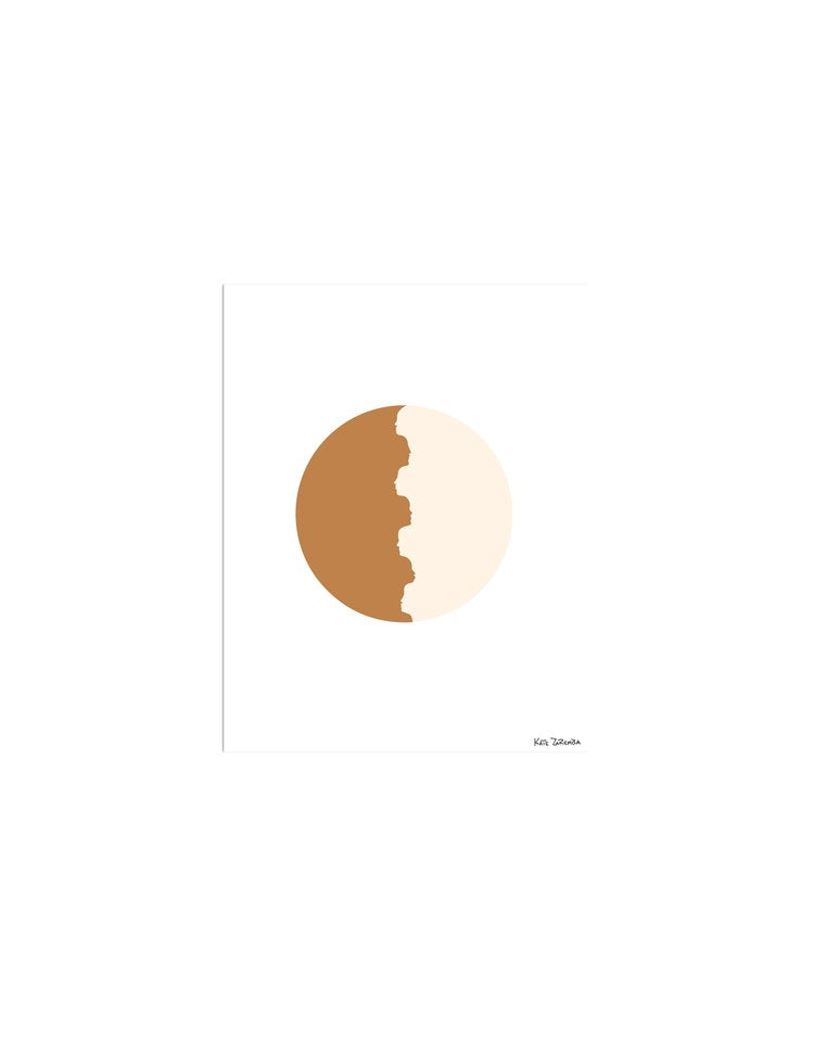 Moon Faces Giclee Art Print