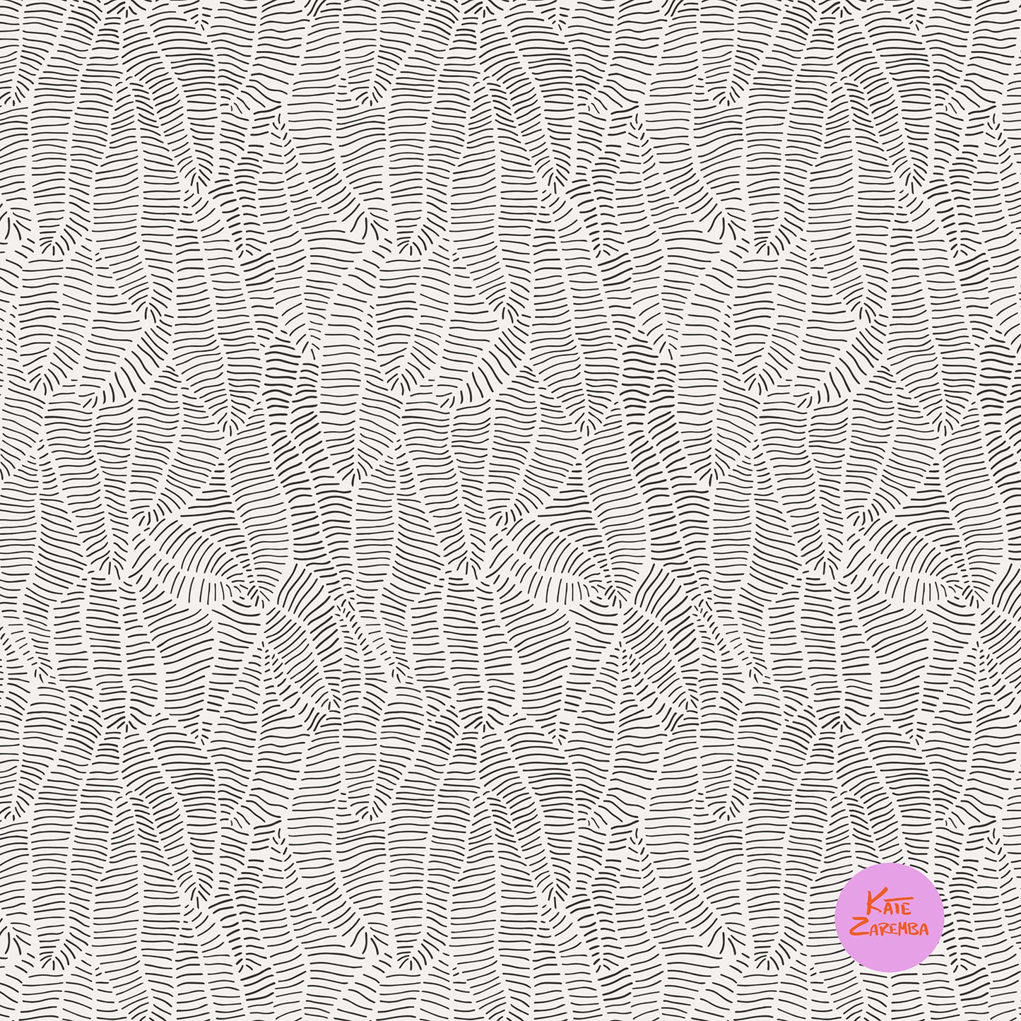 Pinstripe Botanical Wallpaper