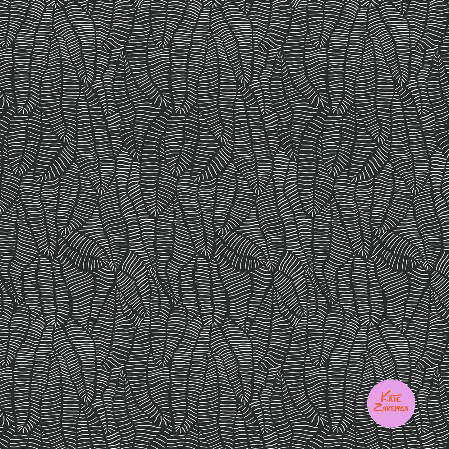 Pinstripe Botanical Wallpaper